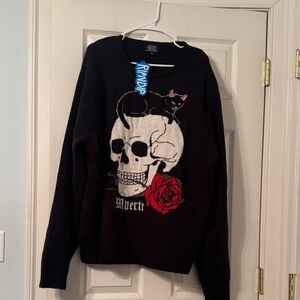 Ripndip x Walter Mercado Black Crewneck Sweater